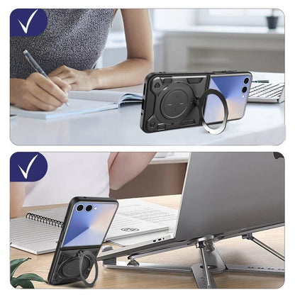 เคสโทรศัพท์ที่วางแม่เหล็กพื้นผิวซีดี, For Samsung Galaxy Z Flip7, For Samsung Galaxy Z Flip5