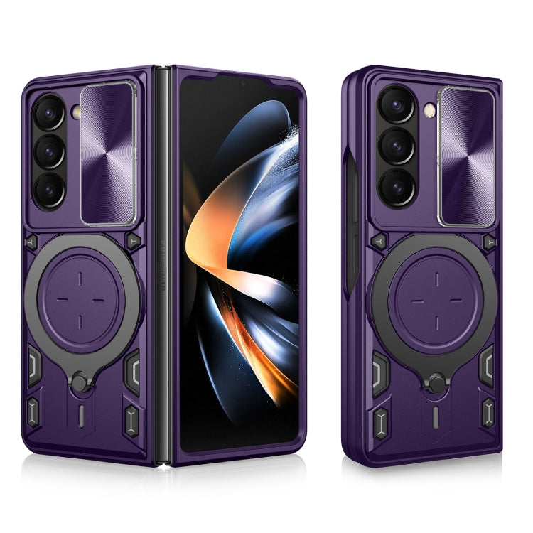 ซองใส่โทรศัพท์แบบแม่เหล็ก Camshield แบบเลื่อนพื้นผิวซีดี, For Samsung Galaxy Z Fold7, For Samsung Galaxy Z Fold5
