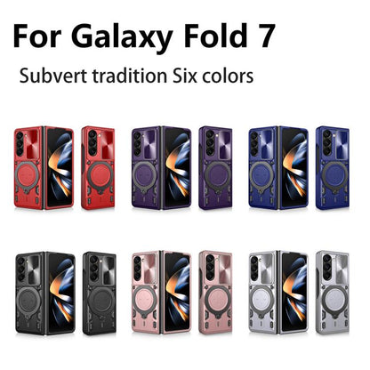 ซองใส่โทรศัพท์แบบแม่เหล็ก Camshield แบบเลื่อนพื้นผิวซีดี, For Samsung Galaxy Z Fold7, For Samsung Galaxy Z Fold5
