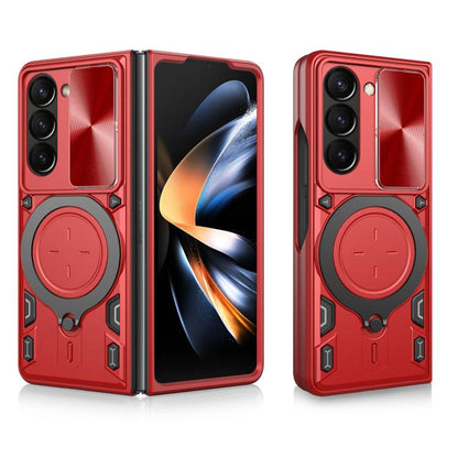 ซองใส่โทรศัพท์แบบแม่เหล็ก Camshield แบบเลื่อนพื้นผิวซีดี, For Samsung Galaxy Z Fold7, For Samsung Galaxy Z Fold5
