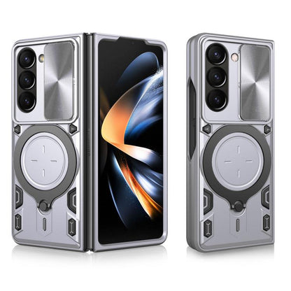 ซองใส่โทรศัพท์แบบแม่เหล็ก Camshield แบบเลื่อนพื้นผิวซีดี, For Samsung Galaxy Z Fold7, For Samsung Galaxy Z Fold5