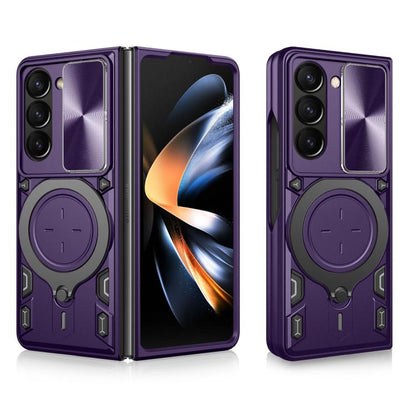 ซองใส่โทรศัพท์แบบแม่เหล็ก Camshield แบบเลื่อนพื้นผิวซีดี, For Samsung Galaxy Z Fold7, For Samsung Galaxy Z Fold5