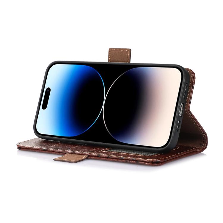 เคสโทรศัพท์ RFID หนังแท้ลายนกกระจอกเทศ, For Motorola Edge 70 Fusion 5G, For Motorola Moto G06 4G, For Motorola Moto G56 5G, For Motorola Edge 60 Fusion, For Motorola Edge 50 Neo, For Motorola Moto G14 4G, For Motorola Edge 40