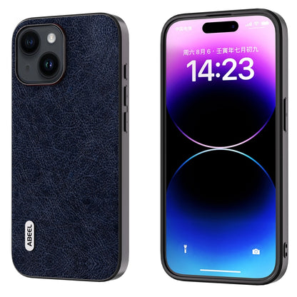 ABEEL Retro Litchi Texture PU เคสโทรศัพท์, For iPhone 15 Pro Max, For iPhone 15 Pro, For iPhone 15 Plus, For iPhone 15, For iPhone 14 Plus, For iPhone 14, For iPhone 14 Pro, For iPhone 14 Pro Max