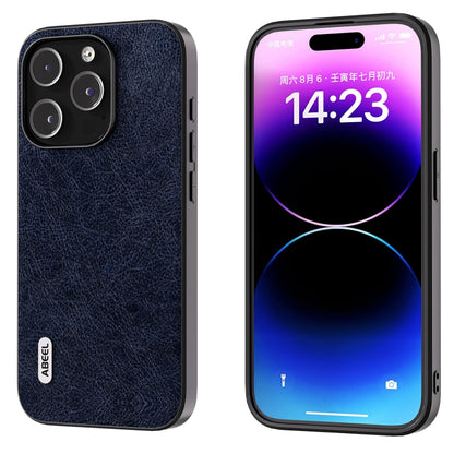 ABEEL Retro Litchi Texture PU เคสโทรศัพท์, For iPhone 15 Pro Max, For iPhone 15 Pro, For iPhone 15 Plus, For iPhone 15, For iPhone 14 Plus, For iPhone 14, For iPhone 14 Pro, For iPhone 14 Pro Max