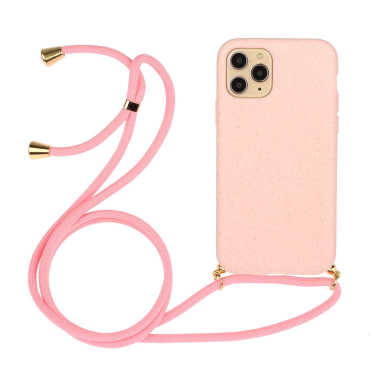 วัสดุฟางข้าวสาลี + เคสโทรศัพท์ TPU พร้อมเชือกเส้นเล็ก, For iPhone 15 Pro Max, For iPhone 15 Pro, For iPhone 15 Plus, For iPhone 15