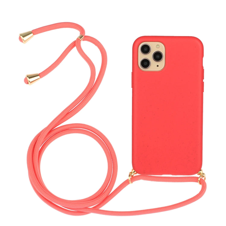 วัสดุฟางข้าวสาลี + เคสโทรศัพท์ TPU พร้อมเชือกเส้นเล็ก, For iPhone 15 Pro Max, For iPhone 15 Pro, For iPhone 15 Plus, For iPhone 15