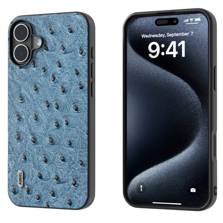 ABEEL เคสโทรศัพท์หนังแท้ลายนกกระจอกเทศ, For iPhone 16 Pro Max, For iPhone 16 Pro, For iPhone 16 Plus, For iPhone 16, For iPhone 15 Pro Max, For iPhone 15 Pro, For iPhone 15 Plus, For iPhone 15, For iPhone 14 Plus, For iPhone 14, For iPhone 14 Pro      ...