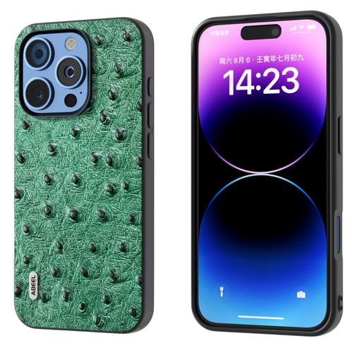 ABEEL เคสโทรศัพท์หนังแท้ลายนกกระจอกเทศ, For iPhone 16 Pro Max, For iPhone 16 Pro, For iPhone 16 Plus, For iPhone 16, For iPhone 15 Pro Max, For iPhone 15 Pro, For iPhone 15 Plus, For iPhone 15, For iPhone 14 Plus, For iPhone 14, For iPhone 14 Pro      ...