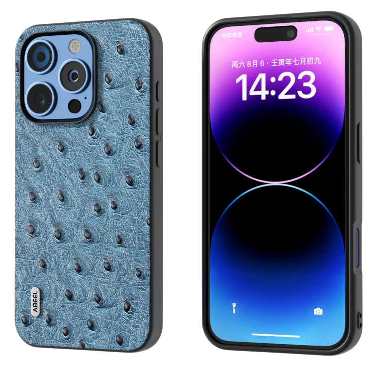 ABEEL เคสโทรศัพท์หนังแท้ลายนกกระจอกเทศ, For iPhone 16 Pro Max, For iPhone 16 Pro, For iPhone 16 Plus, For iPhone 16, For iPhone 15 Pro Max, For iPhone 15 Pro, For iPhone 15 Plus, For iPhone 15, For iPhone 14 Plus, For iPhone 14, For iPhone 14 Pro      ...