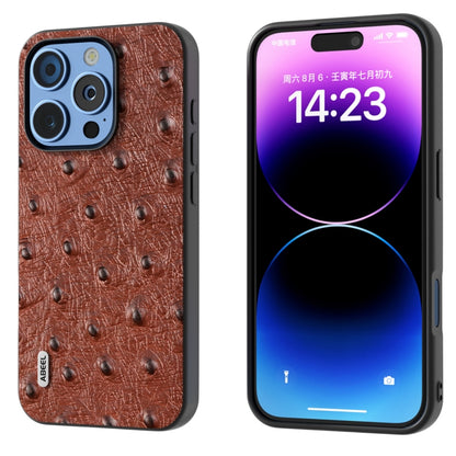 ABEEL เคสโทรศัพท์หนังแท้ลายนกกระจอกเทศ, For iPhone 16 Pro Max, For iPhone 16 Pro, For iPhone 16 Plus, For iPhone 16, For iPhone 15 Pro Max, For iPhone 15 Pro, For iPhone 15 Plus, For iPhone 15, For iPhone 14 Plus, For iPhone 14, For iPhone 14 Pro      ...