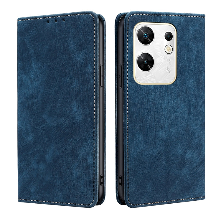 RFID Anti-theft Brush Magnetic Leather Phone Case, For Infinix Hot 50 4G, For Infinix Hot 50 5G, For Infinix Zero 40 4G, For Infinix Note 40 5G, For Infinix Note 40 Pro 4G, For Infinix Note 40 Pro 5G, For Infinix Note 40 4G, For Infinix Hot 40i        ...
