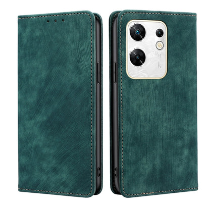 RFID Anti-theft Brush Magnetic Leather Phone Case, For Infinix Hot 50 4G, For Infinix Hot 50 5G, For Infinix Zero 40 4G, For Infinix Note 40 5G, For Infinix Note 40 Pro 4G, For Infinix Note 40 Pro 5G, For Infinix Note 40 4G, For Infinix Hot 40i        ...