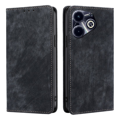 RFID Anti-theft Brush Magnetic Leather Phone Case, For Infinix Hot 50 4G, For Infinix Hot 50 5G, For Infinix Zero 40 4G, For Infinix Note 40 5G, For Infinix Note 40 Pro 4G, For Infinix Note 40 Pro 5G, For Infinix Note 40 4G, For Infinix Hot 40i        ...