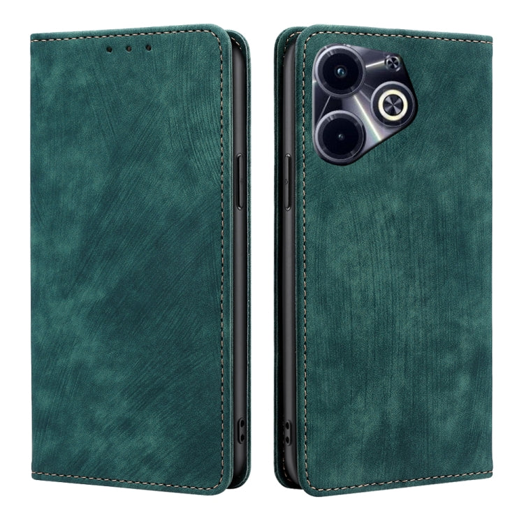 RFID Anti-theft Brush Magnetic Leather Phone Case, For Infinix Hot 50 4G, For Infinix Hot 50 5G, For Infinix Zero 40 4G, For Infinix Note 40 5G, For Infinix Note 40 Pro 4G, For Infinix Note 40 Pro 5G, For Infinix Note 40 4G, For Infinix Hot 40i        ...