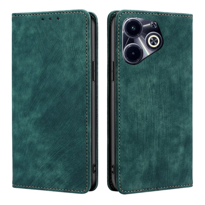 RFID Anti-theft Brush Magnetic Leather Phone Case, For Infinix Hot 50 4G, For Infinix Hot 50 5G, For Infinix Zero 40 4G, For Infinix Note 40 5G, For Infinix Note 40 Pro 4G, For Infinix Note 40 Pro 5G, For Infinix Note 40 4G, For Infinix Hot 40i        ...