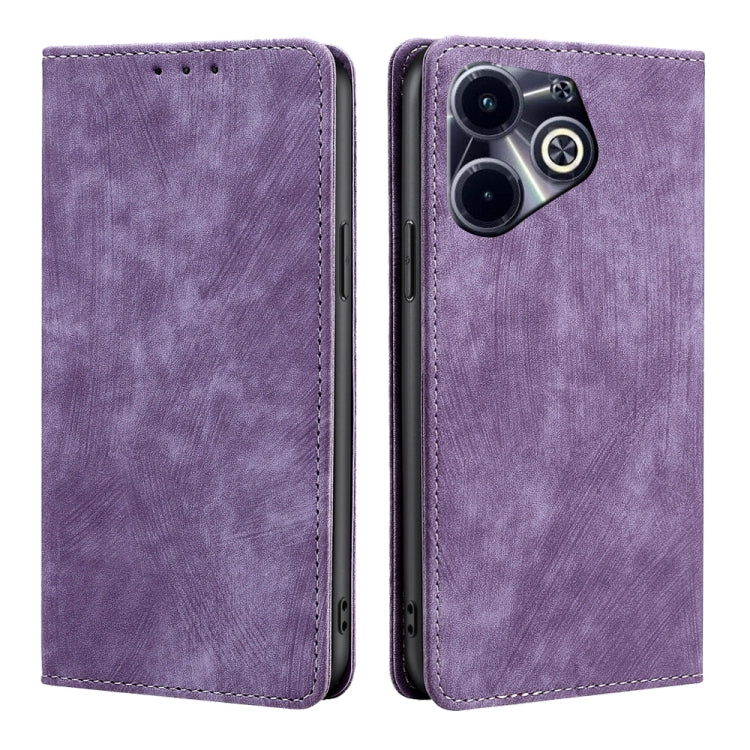 RFID Anti-theft Brush Magnetic Leather Phone Case, For Infinix Hot 50 4G, For Infinix Hot 50 5G, For Infinix Zero 40 4G, For Infinix Note 40 5G, For Infinix Note 40 Pro 4G, For Infinix Note 40 Pro 5G, For Infinix Note 40 4G, For Infinix Hot 40i        ...
