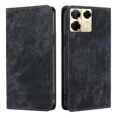 RFID Anti-theft Brush Magnetic Leather Phone Case, For Infinix Hot 50 4G, For Infinix Hot 50 5G, For Infinix Zero 40 4G, For Infinix Note 40 5G, For Infinix Note 40 Pro 4G, For Infinix Note 40 Pro 5G, For Infinix Note 40 4G, For Infinix Hot 40i        ...