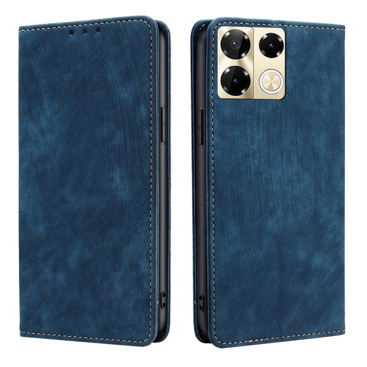 RFID Anti-theft Brush Magnetic Leather Phone Case, For Infinix Hot 50 4G, For Infinix Hot 50 5G, For Infinix Zero 40 4G, For Infinix Note 40 5G, For Infinix Note 40 Pro 4G, For Infinix Note 40 Pro 5G, For Infinix Note 40 4G, For Infinix Hot 40i        ...