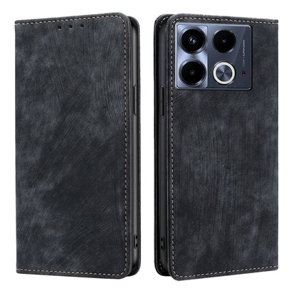 RFID Anti-theft Brush Magnetic Leather Phone Case, For Infinix Hot 50 4G, For Infinix Hot 50 5G, For Infinix Zero 40 4G, For Infinix Note 40 5G, For Infinix Note 40 Pro 4G, For Infinix Note 40 Pro 5G, For Infinix Note 40 4G, For Infinix Hot 40i        ...