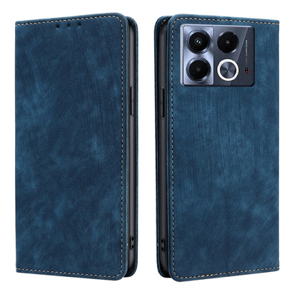RFID Anti-theft Brush Magnetic Leather Phone Case, For Infinix Hot 50 4G, For Infinix Hot 50 5G, For Infinix Zero 40 4G, For Infinix Note 40 5G, For Infinix Note 40 Pro 4G, For Infinix Note 40 Pro 5G, For Infinix Note 40 4G, For Infinix Hot 40i        ...