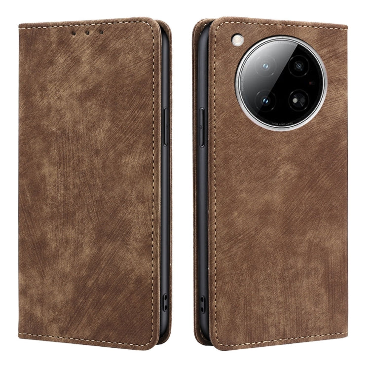 RFID Anti-theft Brush Magnetic Leather Phone Case, For Infinix Hot 50 4G, For Infinix Hot 50 5G, For Infinix Zero 40 4G, For Infinix Note 40 5G, For Infinix Note 40 Pro 4G, For Infinix Note 40 Pro 5G, For Infinix Note 40 4G, For Infinix Hot 40i        ...