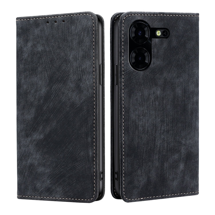 RFID Anti-theft Brush Magnetic Leather Phone Case, For Tecno Spark 30 4G, For Tecno Pova 6 Neo 5G, For Tecno Spark 30C 4G, For Tecno Camon 30 Premier 5G, For Tecno Pova 6 Neo 4G, For Tecno Camon 30 Pro 5G, For Tecno Camon 30, For Tecno Pova 5 Pro      ...