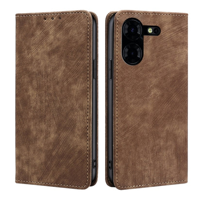 RFID Anti-theft Brush Magnetic Leather Phone Case, For Tecno Spark 30 4G, For Tecno Pova 6 Neo 5G, For Tecno Spark 30C 4G, For Tecno Camon 30 Premier 5G, For Tecno Pova 6 Neo 4G, For Tecno Camon 30 Pro 5G, For Tecno Camon 30, For Tecno Pova 5 Pro      ...