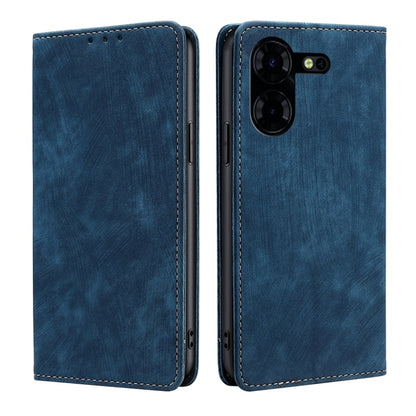 RFID Anti-theft Brush Magnetic Leather Phone Case, For Tecno Spark 30 4G, For Tecno Pova 6 Neo 5G, For Tecno Spark 30C 4G, For Tecno Camon 30 Premier 5G, For Tecno Pova 6 Neo 4G, For Tecno Camon 30 Pro 5G, For Tecno Camon 30, For Tecno Pova 5 Pro      ...