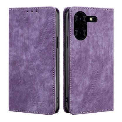 RFID Anti-theft Brush Magnetic Leather Phone Case, For Tecno Spark 30 4G, For Tecno Pova 6 Neo 5G, For Tecno Spark 30C 4G, For Tecno Camon 30 Premier 5G, For Tecno Pova 6 Neo 4G, For Tecno Camon 30 Pro 5G, For Tecno Camon 30, For Tecno Pova 5 Pro      ...