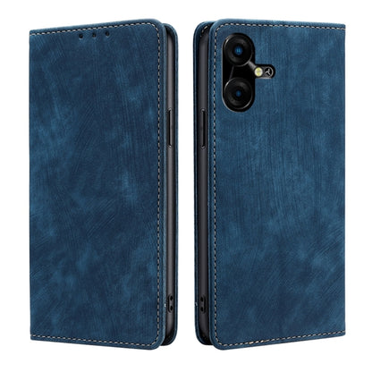 RFID Anti-theft Brush Magnetic Leather Phone Case, For Tecno Spark 30 4G, For Tecno Pova 6 Neo 5G, For Tecno Spark 30C 4G, For Tecno Camon 30 Premier 5G, For Tecno Pova 6 Neo 4G, For Tecno Camon 30 Pro 5G, For Tecno Camon 30, For Tecno Pova 5 Pro      ...