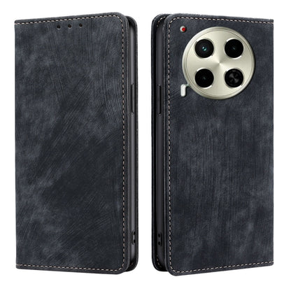 RFID Anti-theft Brush Magnetic Leather Phone Case, For Tecno Spark 30 4G, For Tecno Pova 6 Neo 5G, For Tecno Spark 30C 4G, For Tecno Camon 30 Premier 5G, For Tecno Pova 6 Neo 4G, For Tecno Camon 30 Pro 5G, For Tecno Camon 30, For Tecno Pova 5 Pro      ...