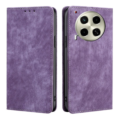 RFID Anti-theft Brush Magnetic Leather Phone Case, For Tecno Spark 30 4G, For Tecno Pova 6 Neo 5G, For Tecno Spark 30C 4G, For Tecno Camon 30 Premier 5G, For Tecno Pova 6 Neo 4G, For Tecno Camon 30 Pro 5G, For Tecno Camon 30, For Tecno Pova 5 Pro      ...