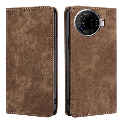 RFID Anti-theft Brush Magnetic Leather Phone Case, For Tecno Spark 30 4G, For Tecno Pova 6 Neo 5G, For Tecno Spark 30C 4G, For Tecno Camon 30 Premier 5G, For Tecno Pova 6 Neo 4G, For Tecno Camon 30 Pro 5G, For Tecno Camon 30, For Tecno Pova 5 Pro      ...