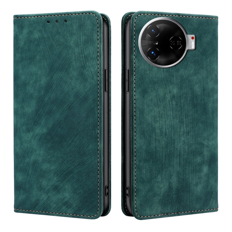 RFID Anti-theft Brush Magnetic Leather Phone Case, For Tecno Spark 30 4G, For Tecno Pova 6 Neo 5G, For Tecno Spark 30C 4G, For Tecno Camon 30 Premier 5G, For Tecno Pova 6 Neo 4G, For Tecno Camon 30 Pro 5G, For Tecno Camon 30, For Tecno Pova 5 Pro      ...