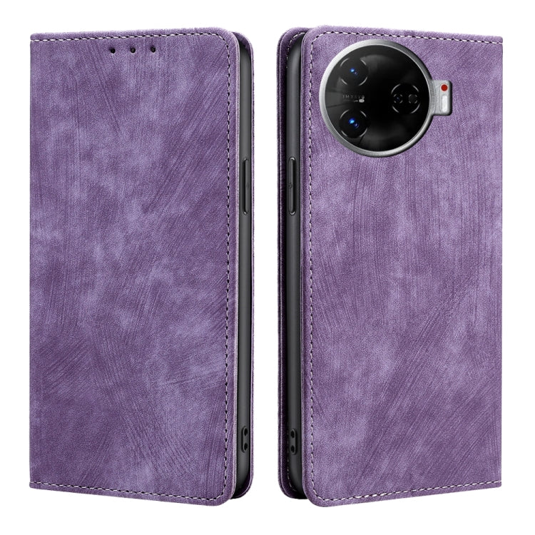 RFID Anti-theft Brush Magnetic Leather Phone Case, For Tecno Spark 30 4G, For Tecno Pova 6 Neo 5G, For Tecno Spark 30C 4G, For Tecno Camon 30 Premier 5G, For Tecno Pova 6 Neo 4G, For Tecno Camon 30 Pro 5G, For Tecno Camon 30, For Tecno Pova 5 Pro      ...