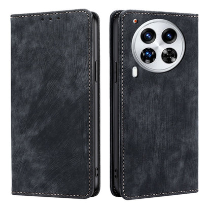 RFID Anti-theft Brush Magnetic Leather Phone Case, For Tecno Spark 30 4G, For Tecno Pova 6 Neo 5G, For Tecno Spark 30C 4G, For Tecno Camon 30 Premier 5G, For Tecno Pova 6 Neo 4G, For Tecno Camon 30 Pro 5G, For Tecno Camon 30, For Tecno Pova 5 Pro      ...