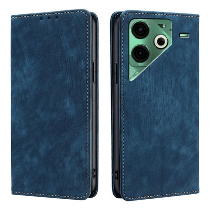 RFID Anti-theft Brush Magnetic Leather Phone Case, For Tecno Spark 30 4G, For Tecno Pova 6 Neo 5G, For Tecno Spark 30C 4G, For Tecno Camon 30 Premier 5G, For Tecno Pova 6 Neo 4G, For Tecno Camon 30 Pro 5G, For Tecno Camon 30, For Tecno Pova 5 Pro      ...