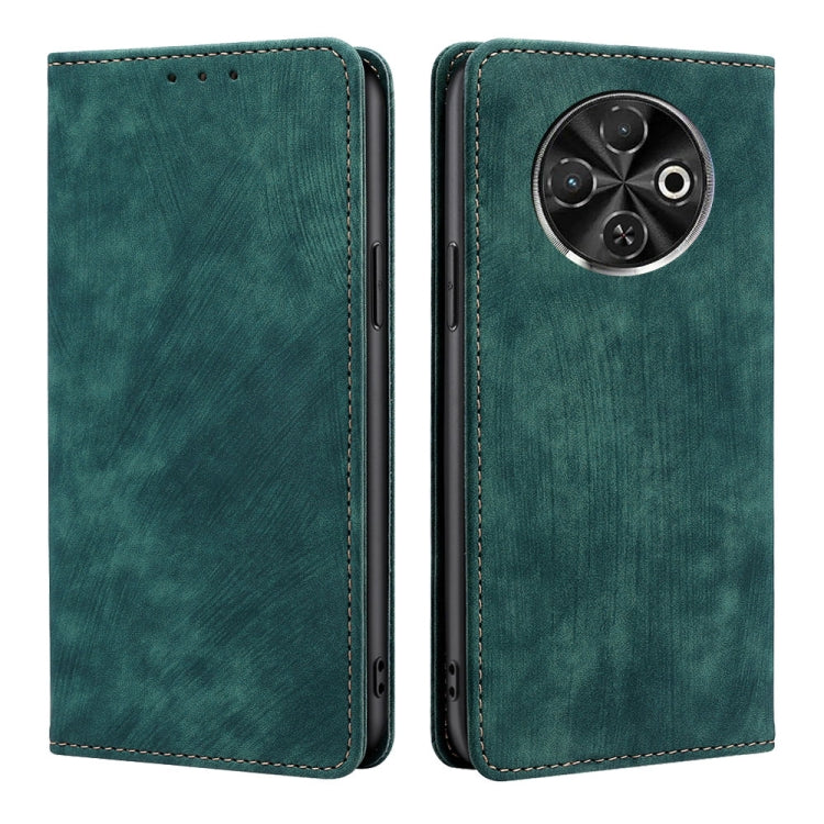 RFID Anti-theft Brush Magnetic Leather Phone Case, For Tecno Spark 30 4G, For Tecno Pova 6 Neo 5G, For Tecno Spark 30C 4G, For Tecno Camon 30 Premier 5G, For Tecno Pova 6 Neo 4G, For Tecno Camon 30 Pro 5G, For Tecno Camon 30, For Tecno Pova 5 Pro      ...