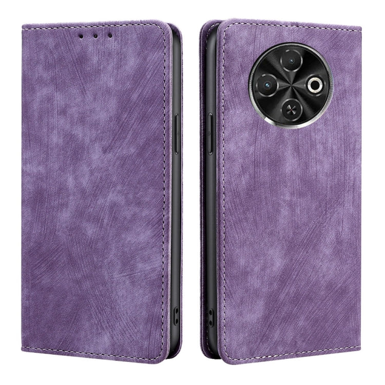 RFID Anti-theft Brush Magnetic Leather Phone Case, For Tecno Spark 30 4G, For Tecno Pova 6 Neo 5G, For Tecno Spark 30C 4G, For Tecno Camon 30 Premier 5G, For Tecno Pova 6 Neo 4G, For Tecno Camon 30 Pro 5G, For Tecno Camon 30, For Tecno Pova 5 Pro      ...