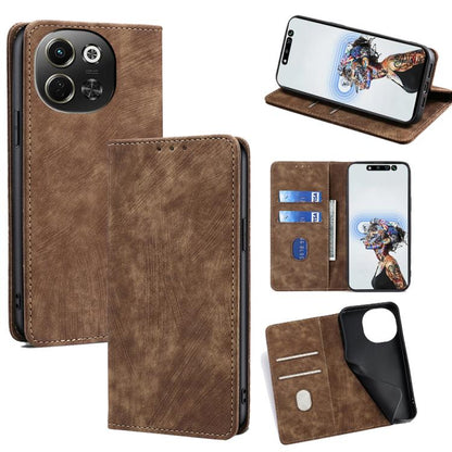 RFID Anti-theft Brush Magnetic Leather Phone Case, For Tecno Spark 30 4G, For Tecno Pova 6 Neo 5G, For Tecno Spark 30C 4G, For Tecno Camon 30 Premier 5G, For Tecno Pova 6 Neo 4G, For Tecno Camon 30 Pro 5G, For Tecno Camon 30, For Tecno Pova 5 Pro      ...