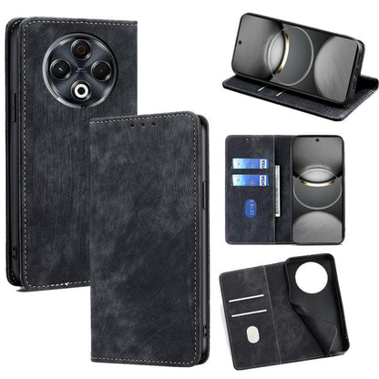 RFID Anti-theft Brush Magnetic Leather Phone Case, For Tecno Spark 30 4G, For Tecno Pova 6 Neo 5G, For Tecno Spark 30C 4G, For Tecno Camon 30 Premier 5G, For Tecno Pova 6 Neo 4G, For Tecno Camon 30 Pro 5G, For Tecno Camon 30, For Tecno Pova 5 Pro      ...