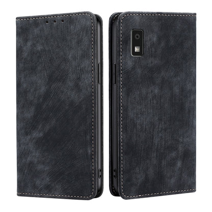 RFID Anti-theft Brush Magnetic Leather Phone Case, For Sharp Aquos R10, For Sharp Aqous wish5, For Sharp Aquos Wish4, For Sharp Aquos R9, For Sharp Aquos sense8, For Sharp Aquos R8 Pro SH-51D, For Sharp Aquos R8 SH-52D, For Sharp Aqous Wish 3