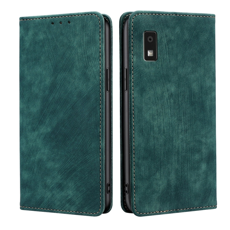 RFID Anti-theft Brush Magnetic Leather Phone Case, For Sharp Aquos R10, For Sharp Aqous wish5, For Sharp Aquos Wish4, For Sharp Aquos R9, For Sharp Aquos sense8, For Sharp Aquos R8 Pro SH-51D, For Sharp Aquos R8 SH-52D, For Sharp Aqous Wish 3