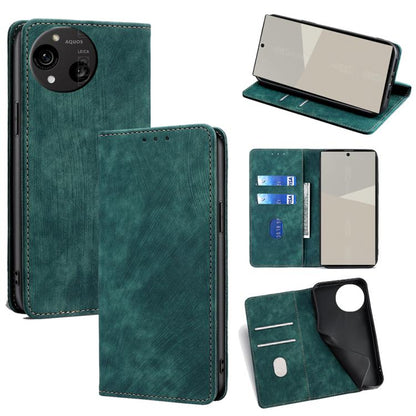 RFID Anti-theft Brush Magnetic Leather Phone Case, For Sharp Aquos R10, For Sharp Aqous wish5, For Sharp Aquos Wish4, For Sharp Aquos R9, For Sharp Aquos sense8, For Sharp Aquos R8 Pro SH-51D, For Sharp Aquos R8 SH-52D, For Sharp Aqous Wish 3