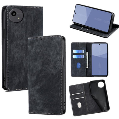 RFID Anti-theft Brush Magnetic Leather Phone Case, For Sharp Aquos R10, For Sharp Aqous wish5, For Sharp Aquos Wish4, For Sharp Aquos R9, For Sharp Aquos sense8, For Sharp Aquos R8 Pro SH-51D, For Sharp Aquos R8 SH-52D, For Sharp Aqous Wish 3