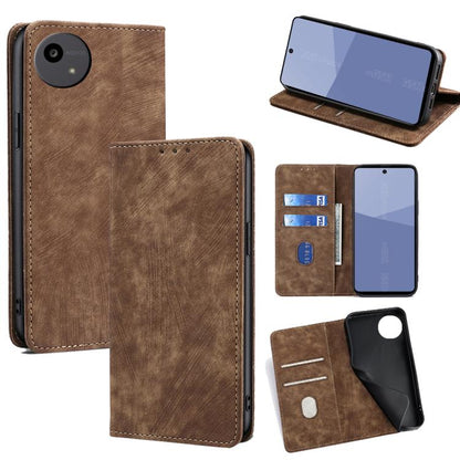 RFID Anti-theft Brush Magnetic Leather Phone Case, For Sharp Aquos R10, For Sharp Aqous wish5, For Sharp Aquos Wish4, For Sharp Aquos R9, For Sharp Aquos sense8, For Sharp Aquos R8 Pro SH-51D, For Sharp Aquos R8 SH-52D, For Sharp Aqous Wish 3