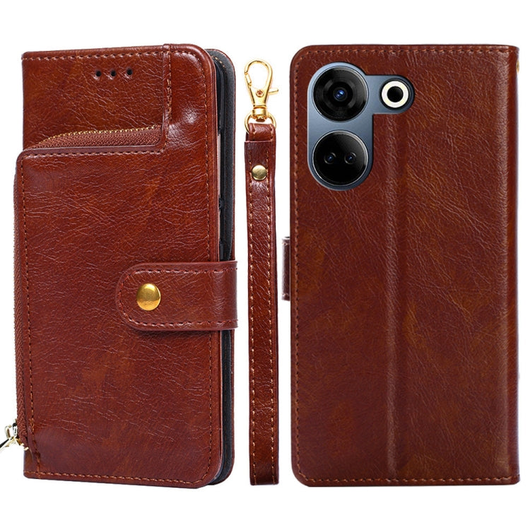 ซองใส่โทรศัพท์หนังซิปกระเป๋า, For Tecno Camon 20 Pro 5G, For Tecno Camon 20 Pro 4G