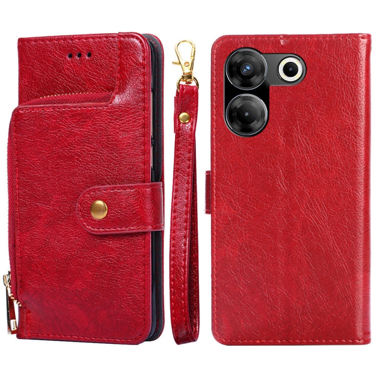 ซองใส่โทรศัพท์หนังซิปกระเป๋า, For Tecno Camon 20 Pro 5G, For Tecno Camon 20 Pro 4G