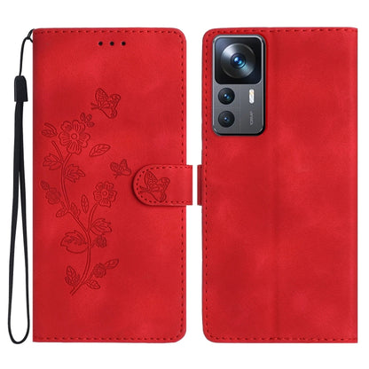 เคสโทรศัพท์หนังลายนูนดอกไม้ผีเสื้อ, For Xiaomi Redmi Note 12S, For Xiaomi Redmi 13C 4G, For Xiaomi Redmi Note 12 Pro 5G, For Xiaomi 13T, For Xiaomi Redmi Note 12 5G, For Xiaomi 13 Pro, For Xiaomi 13, For Xiaomi 12T / 12T Pro